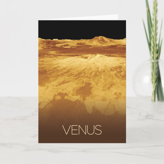 Weltraum, Galaxie, Sonnensystem, Planet Venus Karte (Vorderseite)