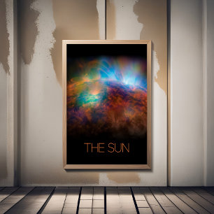Weltraum, Galaxie, Sonnensystem, Sterne, die Sonne Fotodruck