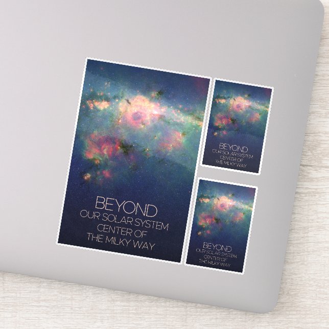 Weltraum, Galaxie, Zentrum der Milchstraße Aufkleber (Detail)