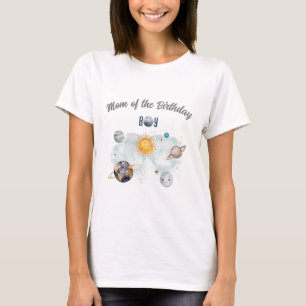 Weltraum Geburtstag Galaxy Sun Moon Sterne Planete T-Shirt