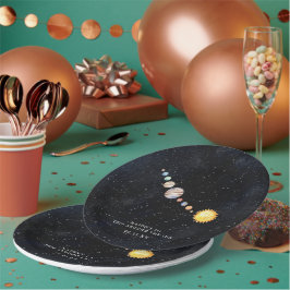 Weltraum | Geburtstagspartei des Sonnensystems Pappteller