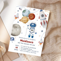 Weltraum Geburtstagsparty 3. Fahrt um die Sonne