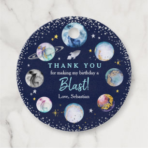 Weltraum Geburtstagsparty Erster Ausflug um die So Geschenkanhänger