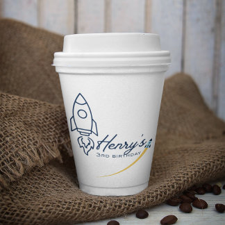 Weltraum Geburtstagsparty Papiertasse Pappbecher