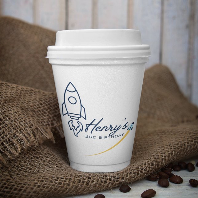 Weltraum Geburtstagsparty Papiertasse Pappbecher (Von Creator hochgeladen)