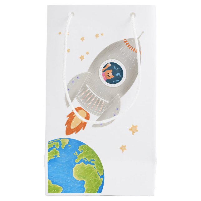 Weltraum-Geschenktasche Kleine Geschenktüte (Vorderseite)