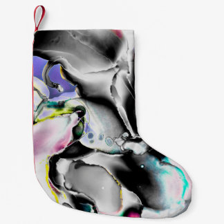 Weltraum. Glänzender weißer Hintergrund. Smoke Sla Kleiner Weihnachtsstrumpf