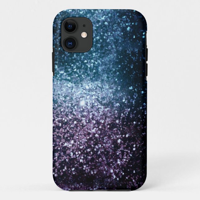 Weltraum-Glitter Case-Mate iPhone Hülle (Rückseite)