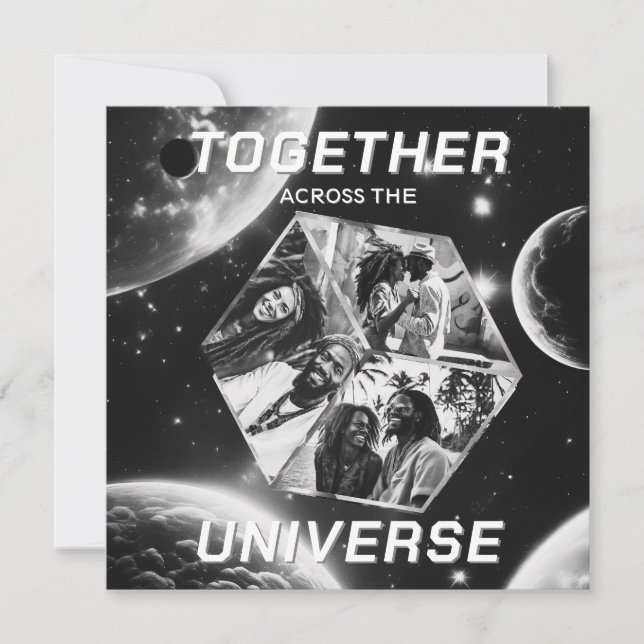 Weltraum Gruß Universum Erinnerungsfotos 3D Würfel (Vorderseite)