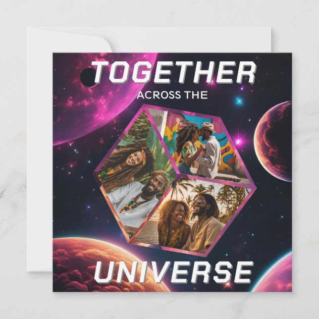 Weltraum Gruß Universum Erinnerungsfotos 3D Würfel (Vorderseite)