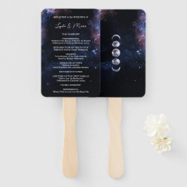 Weltraum Himmelfahrt Mystical Starry Night Wedding Fächer