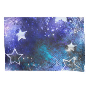 Weltraum-Hintergrund mit Sternen Kissenbezug