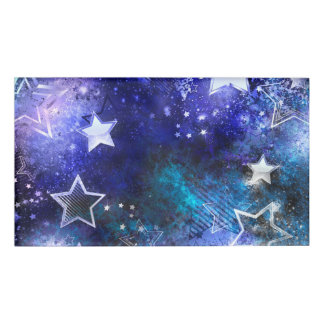 Weltraum-Hintergrund mit Sternen Namenschild