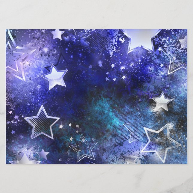 Weltraum-Hintergrund mit Sternen Programm (Vorderseite)