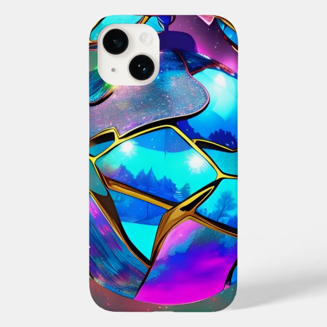 Weltraum Iridescent Globe Case-Mate iPhone Hülle (Rückseite)