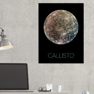 Weltraum, Kosmos, Sonnensystem, Mond Callisto Foliendrucke