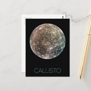 Weltraum, Kosmos, Sonnensystem, Mond Callisto Postkarte