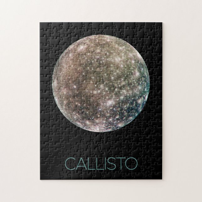 Weltraum, Kosmos, Sonnensystem, Mond Callisto Puzzle (Vertikal)