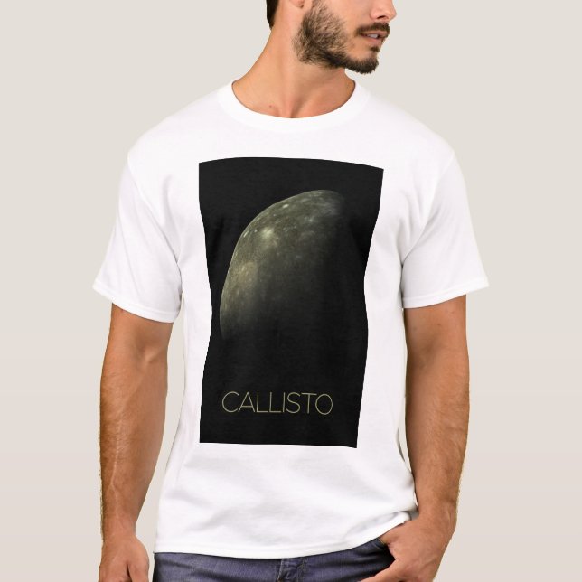 Weltraum, Kosmos, Sonnensystem, Mond Callisto T-Shirt (Vorderseite)
