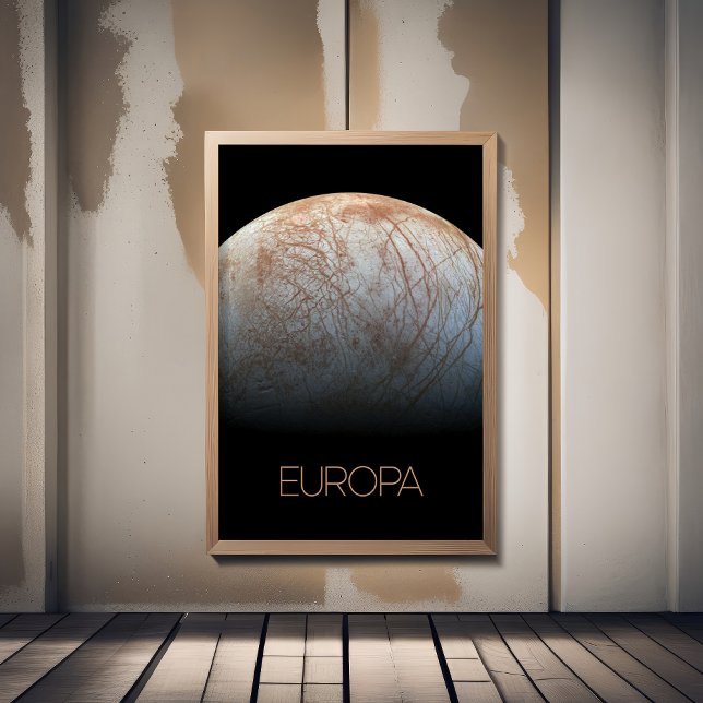Weltraum, Kosmos, Sonnensystem, Mond Europa Poster (Von Creator hochgeladen)