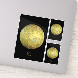 Weltraum, Kosmos, Sonnensystem, Mond-IO Aufkleber