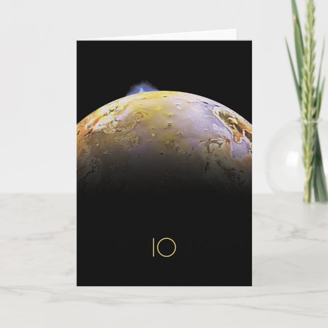 Weltraum, Kosmos, Sonnensystem, Mond-IO Karte (Vorderseite)