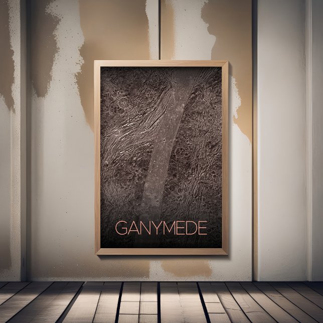 Weltraum, Kosmos, Sonnensystem, Mondganymede Poster (Von Creator hochgeladen)