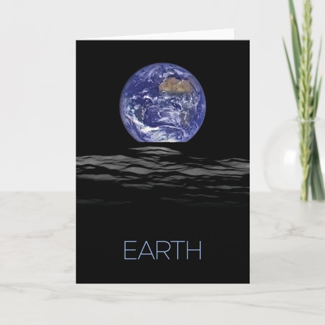 Weltraum, Kosmos, Sonnensystem, Planet Erde Karte (Vorderseite)