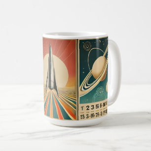 Weltraum-Kunst Raum Zeit Kalender Kaffeetasse