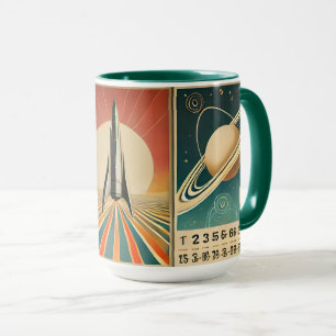 Weltraum-Kunst Raum Zeit Kalender Tasse