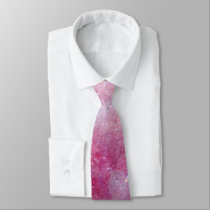 Weltraum-malvenfarbener rosa galaktischer krawatte