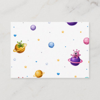 Weltraum-Mond-Alien-Bücher für Baby-Karte Begleitkarte