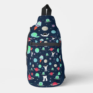 Weltraum-Muster-Illustration Crossbody Bag