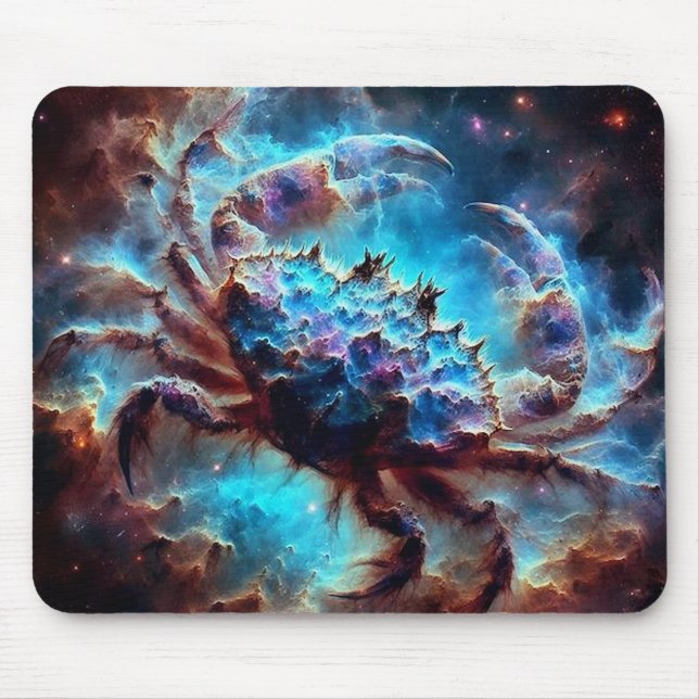Weltraum-Nebel-Krebs-Mauspad Mousepad (Vorne)