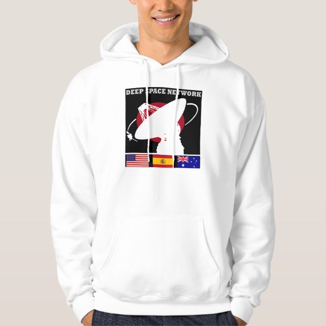 Weltraum-Netz-Programm-Flecken Hoodie (Vorderseite)