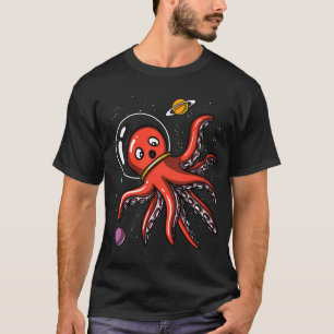 Weltraum-Oktopus-Astronaut T-Shirt