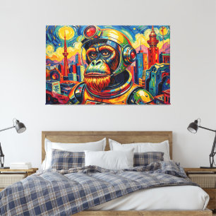 WELTRAUM ORANG-Utan -4 Leinwanddruck