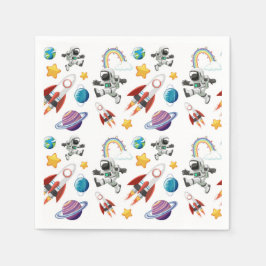 Weltraum-Papier-Servietten, Galaxie-Partyartikel Serviette