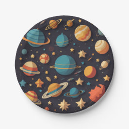 Weltraum Pappteller