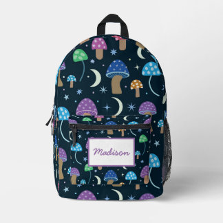  Weltraum-Pilz mit Mondsternen Individueller Schul Bedruckter Rucksack