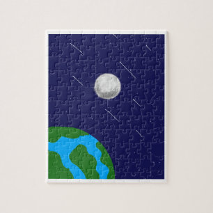 Weltraum Planet und Mond Acryl-Puzzle Puzzle