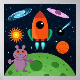 Weltraum Poster