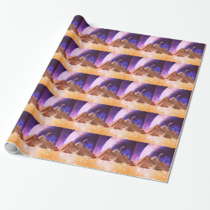 Weltraum-Pyramiden Geschenkpapier