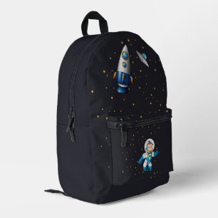 Weltraum-Raketen-Astronauten-Rucksack für Kinder Bedruckter Rucksack