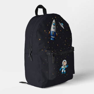 Weltraum-Raketen-Astronauten-Rucksack für Kinder Bedruckter Rucksack