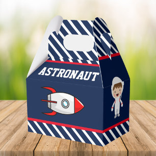 Weltraum-Raketen-Geburtstagsfeier Geschenkschachtel