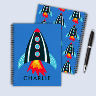 Weltraum-Raketen-Kinder Notizbuch