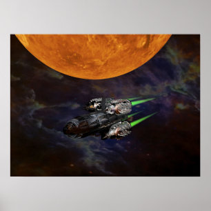 Weltraum-Reiseplakat Poster