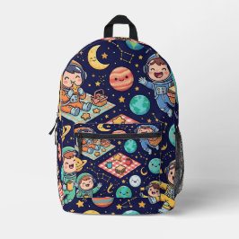 Weltraum-Rucksack – Sternen-Picknick-Muster Bedruckter Rucksack