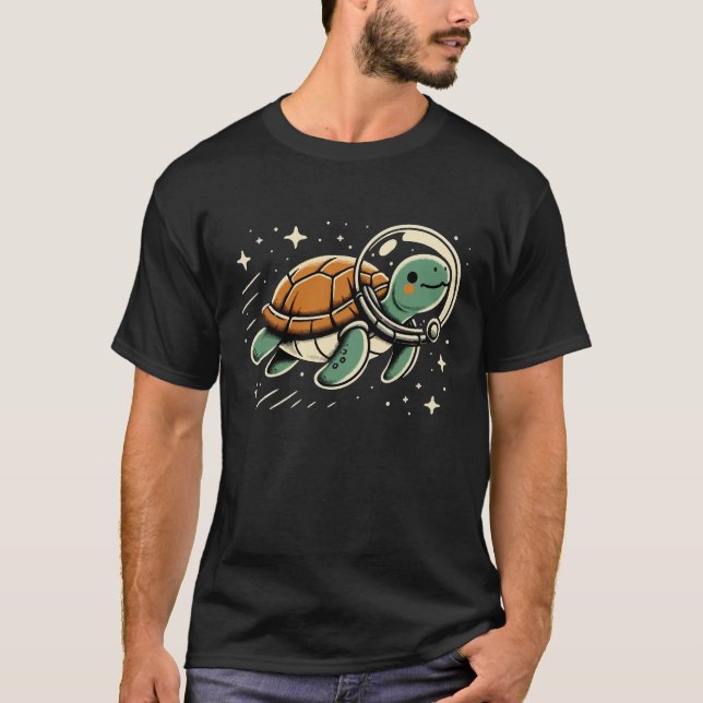 Weltraum-Schildkröte T-Shirt (Vorderseite)